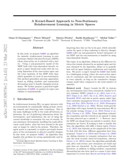 A Kernel-Based Approach to Non-Stationary Reinforcement Learning in
  Metric Spaces