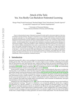 Attack of the Tails: Yes, You Really Can Backdoor Federated Learning