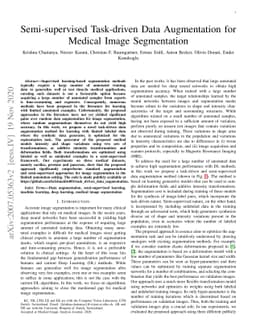 Semi-supervised Task-driven Data Augmentation for Medical Image
  Segmentation