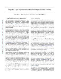 Impact of Legal Requirements on Explainability in Machine Learning