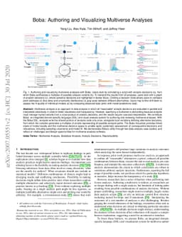 Boba: Authoring and Visualizing Multiverse Analyses