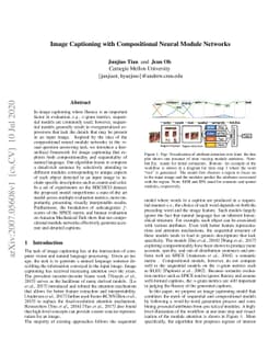 Image Captioning with Compositional Neural Module Networks