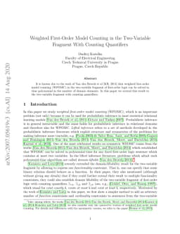 Weighted First-Order Model Counting in the Two-Variable Fragment With
  Counting Quantifiers