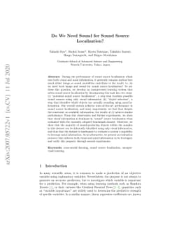 Do We Need Sound for Sound Source Localization?