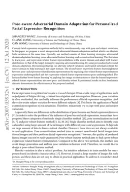 Pose-aware Adversarial Domain Adaptation for Personalized Facial
  Expression Recognition