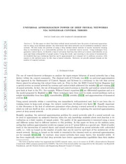 Universal Approximation Power of Deep Residual Neural Networks via
  Nonlinear Control Theory