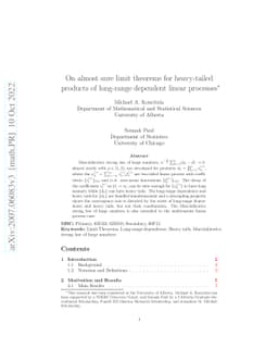 On almost sure limit theorems for heavy-tailed products of long-range
  dependent linear processes