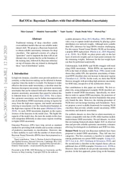 BaCOUn: Bayesian Classifers with Out-of-Distribution Uncertainty