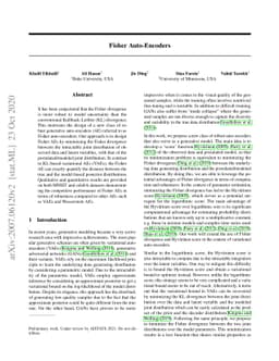 Fisher Auto-Encoders