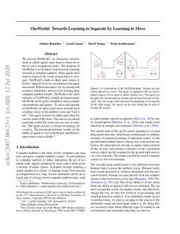 OtoWorld: Towards Learning to Separate by Learning to Move