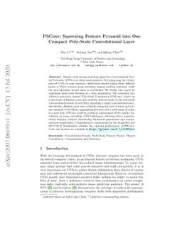 PSConv: Squeezing Feature Pyramid into One Compact Poly-Scale
  Convolutional Layer
