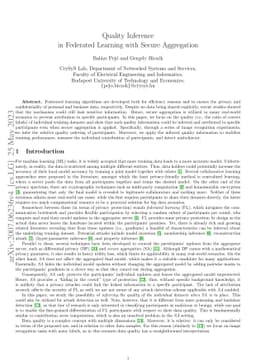 Quality Inference in Federated Learning with Secure Aggregation