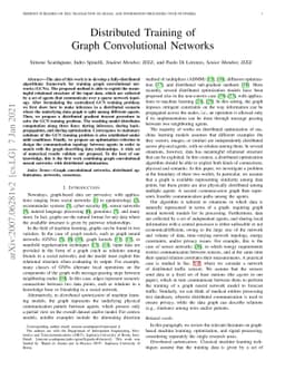 Distributed Training of Graph Convolutional Networks