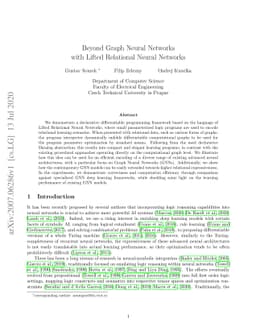 Beyond Graph Neural Networks with Lifted Relational Neural Networks