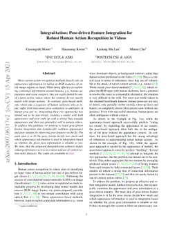 IntegralAction: Pose-driven Feature Integration for Robust Human Action
  Recognition in Videos