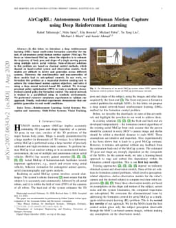 AirCapRL: Autonomous Aerial Human Motion Capture using Deep
  Reinforcement Learning