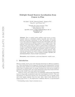 Multiple Sound Sources Localization from Coarse to Fine