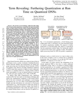 Term Revealing: Furthering Quantization at Run Time on Quantized DNNs