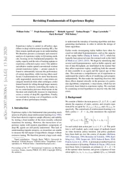 Revisiting Fundamentals of Experience Replay
