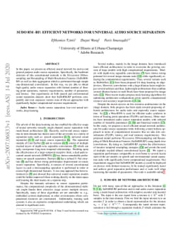 Sudo rm -rf: Efficient Networks for Universal Audio Source Separation