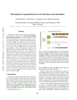 Alleviating Over-segmentation Errors by Detecting Action Boundaries
