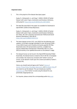 COVID-19 Twitter Dataset with Latent Topics, Sentiments and Emotions
  Attributes