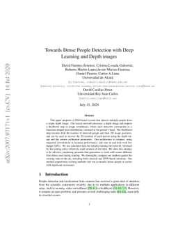 Towards Dense People Detection with Deep Learning and Depth images