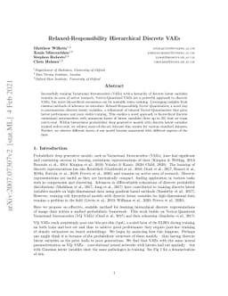 Relaxed-Responsibility Hierarchical Discrete VAEs