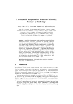 ContourRend: A Segmentation Method for Improving Contours by Rendering