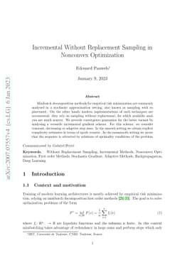 Incremental Without Replacement Sampling in Nonconvex Optimization