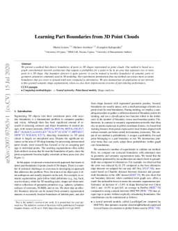 Learning Part Boundaries from 3D Point Clouds