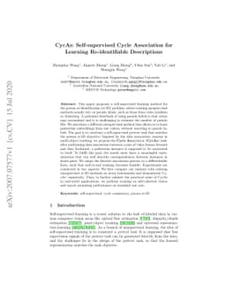CycAs: Self-supervised Cycle Association for Learning Re-identifiable
  Descriptions