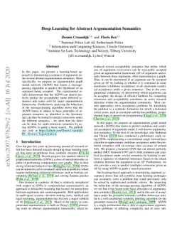 Deep Learning for Abstract Argumentation Semantics