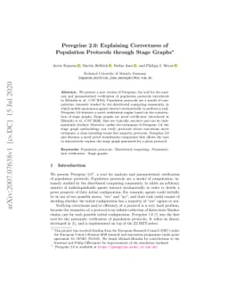 Peregrine 2.0: Explaining Correctness of Population Protocols through
  Stage Graphs