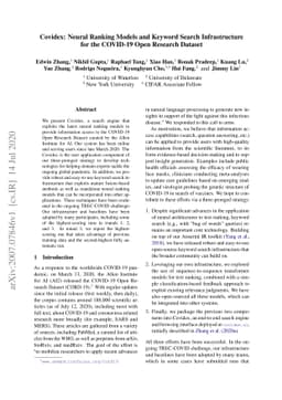 Covidex: Neural Ranking Models and Keyword Search Infrastructure for the
  COVID-19 Open Research Dataset