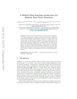 A Refined Deep Learning Architecture for Diabetic Foot Ulcers Detection