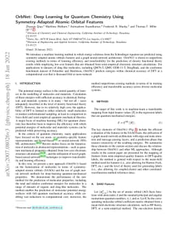OrbNet: Deep Learning for Quantum Chemistry Using Symmetry-Adapted
  Atomic-Orbital Features
