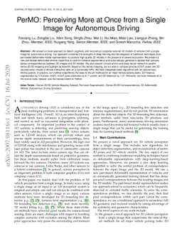 PerMO: Perceiving More at Once from a Single Image for Autonomous
  Driving