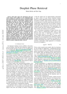 DeepInit Phase Retrieval