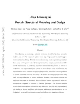 Deep Learning in Protein Structural Modeling and Design