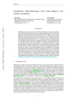 Learning perturbation sets for robust machine learning