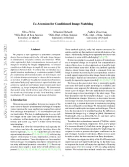 Co-Attention for Conditioned Image Matching