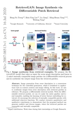 RetrieveGAN: Image Synthesis via Differentiable Patch Retrieval