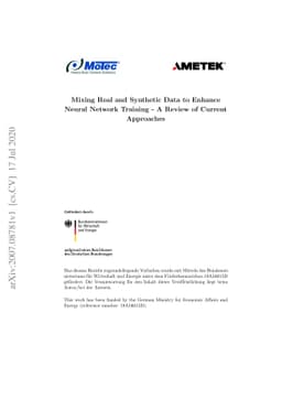 Mixing Real and Synthetic Data to Enhance Neural Network Training -- A
  Review of Current Approaches