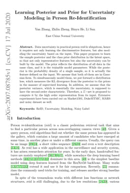 Learning Posterior and Prior for Uncertainty Modeling in Person
  Re-Identification
