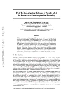Distribution Aligning Refinery of Pseudo-label for Imbalanced
  Semi-supervised Learning