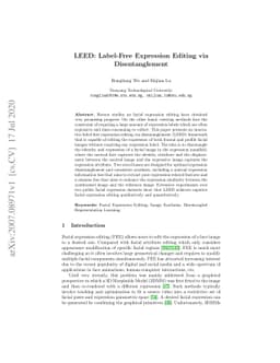 LEED: Label-Free Expression Editing via Disentanglement