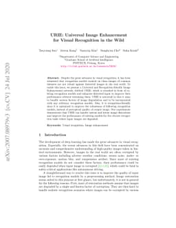 URIE: Universal Image Enhancement for Visual Recognition in the Wild