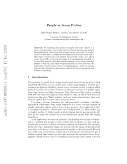 People as Scene Probes