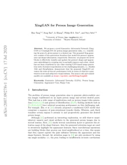 XingGAN for Person Image Generation